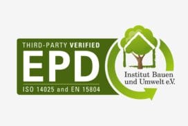 EPD miljøcertificering logo fra Institut Bauen und Umwelt
